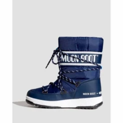 Bottes De Neige Moon Boot Boys Sport Blue Navy White -Promos Le Chameau Magasin 008 34051300 002bluenavy white 03