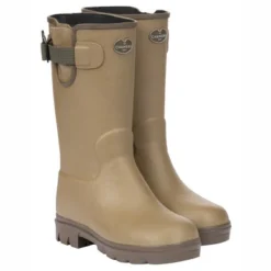 Bottes En Caoutchouc Le Chameau Petite Vierzonord Neoprene Lined Boot Vert Vierzon Enfants