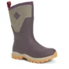 Bottes De Pluie Muck Boot Femme Arctic Sport II Mid Bordeaux Tweed