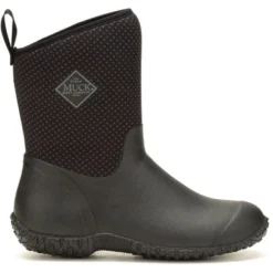 Bottes De Pluie Muck Boot Women Muckster II Mid Black Rose Print