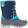Bottes De Neige Winter-Grip Junior Northern Hiker Bleu Foncé Gris