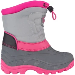 Bottes De Neige Winter-Grip Junior Northern Flicka Gris Anthracite Rose