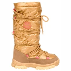 Bottes De Neige Winter-Grip Filles Glossed Highness Or Fuchsia