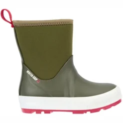 Bottes De Neige Winter-Grip Junior Welly Rouge Vert Militaire