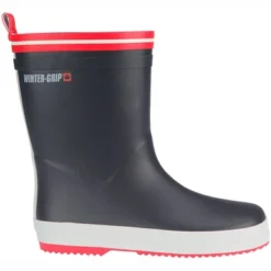 Bottes De Neige Winter-Grip Junior Welly Gris Anthracite Rouge