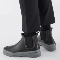 Bottes De Pluie Stutterheim Chelsea Rainwalker Unisex Black/Grey 7 Bottes De Pluie Stutterheim Chelsea Rainwalker Unisex Black/Grey -Promos Le Chameau Magasin 1785 Grey 4