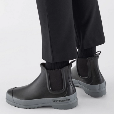 Bottes De Pluie Stutterheim Chelsea Rainwalker Unisex Black/Grey 4 Bottes De Pluie Stutterheim Chelsea Rainwalker Unisex Black/Grey - Image 4