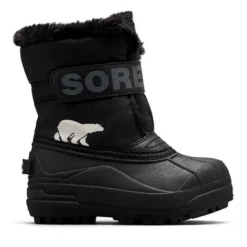 Bottes Sorel Enfants Snow Commander Black Charcoal
