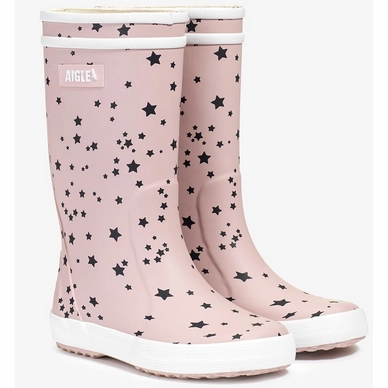 Bottes En Caoutchouc Aigle Kids Lolly Pop Play2 Pink Stars 2 Bottes En Caoutchouc Aigle Kids Lolly Pop Play2 Pink Stars - Image 2