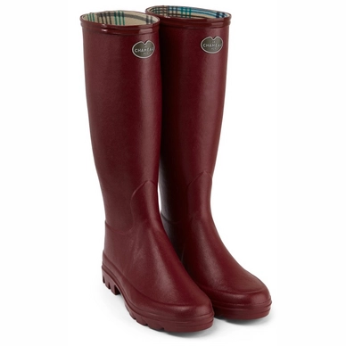 Bottes De Pluie Le Chameau Women Iris Jersey Lined Rouge 2 Bottes De Pluie Le Chameau Women Iris Jersey Lined Rouge - Image 2