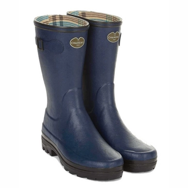 Bottes De Pluie Le Chameau Women Giverny Jersey Lined Bottillon Marine 2 Bottes De Pluie Le Chameau Women Giverny Jersey Lined Bottillon Marine - Image 2