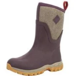 Bottes De Pluie Muck Boot Femme Arctic Sport II Mid Bordeaux Tweed -Promos Le Chameau Magasin 2 AS2M 6TWArcticSportIIMidAubergineTweed