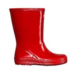 Bottes De Pluie Original Kids First Gloss Military Rouge Hunter