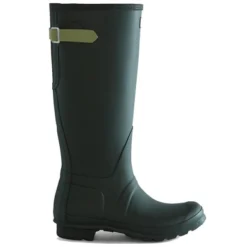 Bottes En Caoutchouc Hunter Women Original Back Adjustable Maa Green Wild Green