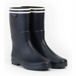 Bottes De Pluie Aigle Women Chanteboot Stripes Marine -Promos Le Chameau Magasin 3 88561202