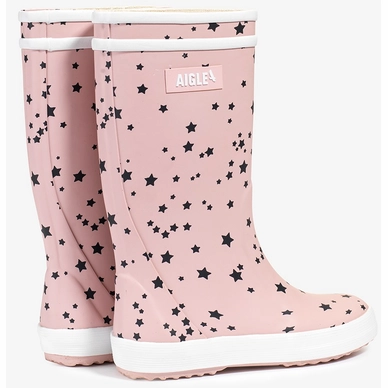 Bottes En Caoutchouc Aigle Kids Lolly Pop Play2 Pink Stars 3 Bottes En Caoutchouc Aigle Kids Lolly Pop Play2 Pink Stars - Image 3
