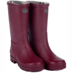 Bottes De Pluie Le Chameau Children Petite Aventure Jersey Lined Boot Rouge