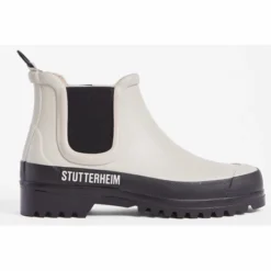 Bottes De Pluie Stutterheim Unisex Chelsea Rainwalker Oyster Black
