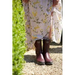 Bottes De Pluie Le Chameau Women Giverny Jersey Lined Bottillon Cherry -Promos Le Chameau Magasin 5 4209 4579 4