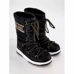 Bottes De Neige Moon Boot Girls Quilted Black Copper -Promos Le Chameau Magasin 6208553317 8