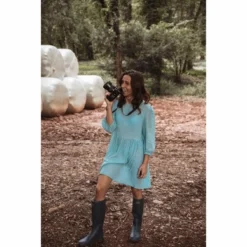 Bottes De Pluie Le Chameau Women Iris Jersey Lined Bleu Foncé -Promos Le Chameau Magasin 7 2900 0099 5