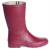 Bottes De Pluie Le Chameau Women Iris Bottillon Jersey Lined Rouge