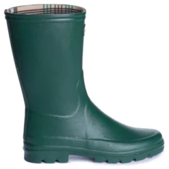 Bottes De Pluie Le Chameau Women Iris Bottillon Jersey Lined Vert Foncé