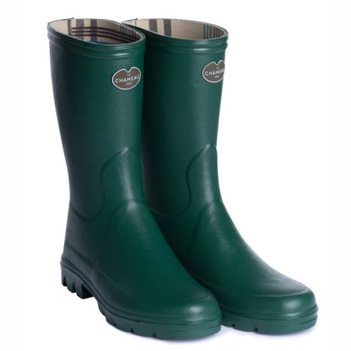 Bottes De Pluie Le Chameau Women Iris Bottillon Jersey Lined Vert Foncé 2 Bottes De Pluie Le Chameau Women Iris Bottillon Jersey Lined Vert Foncé - Image 2