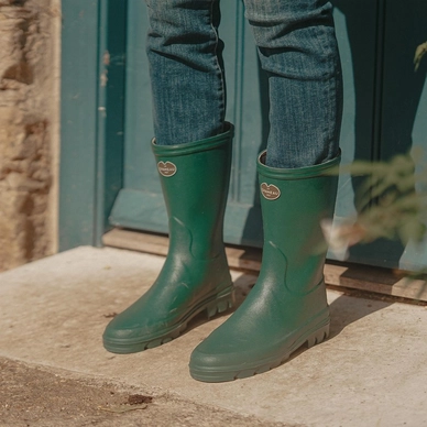 Bottes De Pluie Le Chameau Women Iris Bottillon Jersey Lined Vert Foncé 6 Bottes De Pluie Le Chameau Women Iris Bottillon Jersey Lined Vert Foncé - Image 6