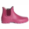 Bottes De Pluie Le Chameau Women Iris Chelsea Jersey Lined Rose