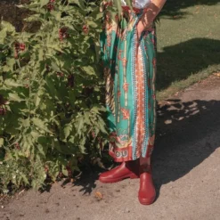 Bottes De Pluie Le Chameau Women Iris Chelsea Jersey Lined Rouge -Promos Le Chameau Magasin Iris20Chelsea20jersey20lined20boot20rouge2060