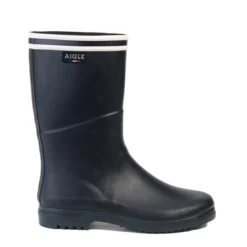 Bottes De Pluie Aigle Women Chanteboot Stripes Marine