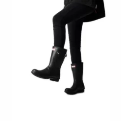 Bottes De Pluie Original Wellington Short Noir Hunter -Promos Le Chameau Magasin Regenlaars Hunter Original Wellington Short Black 45