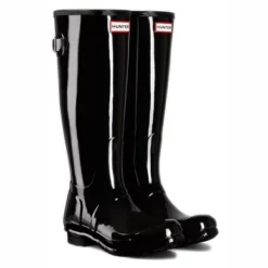 Bottes De Pluie Original Wellington Tall Gloss Noir Hunter -Promos Le Chameau Magasin Regenlaars Hunter Original Wellington Tall Gloss Black 2