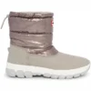 Bottes De Neige Hunter Women Metallic Insulated Short Dark Silver Hail Grey