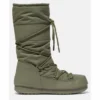 Bottes De Neige Moon Boot Women High Rubber Khaki