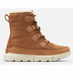 Sorel Bottes De Neige Femme Explorer II Joan Faux Fur WP Velvet Tan