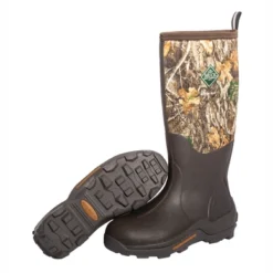 Bottes De Pluie Muck Boot Men Woody Max Orange Lining Brown RT Edge