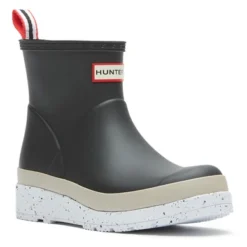 Bottes En Caoutchouc Hunter Women Play Short Speckle Black Steall Grey Spurrey White -Promos Le Chameau Magasin WFS2082RMA BLACK20STEALL20SPURREY 2