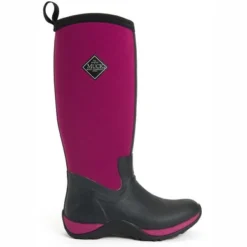 Bottes De Pluie Muck Boot Women Arctic Adventure Black Fuchia