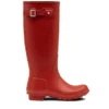 Bottes De Pluie Hunter Original Wellington Tall Military Rouge