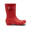 Bottes De Pluie Original Wellington Hunter Short Military Rouge